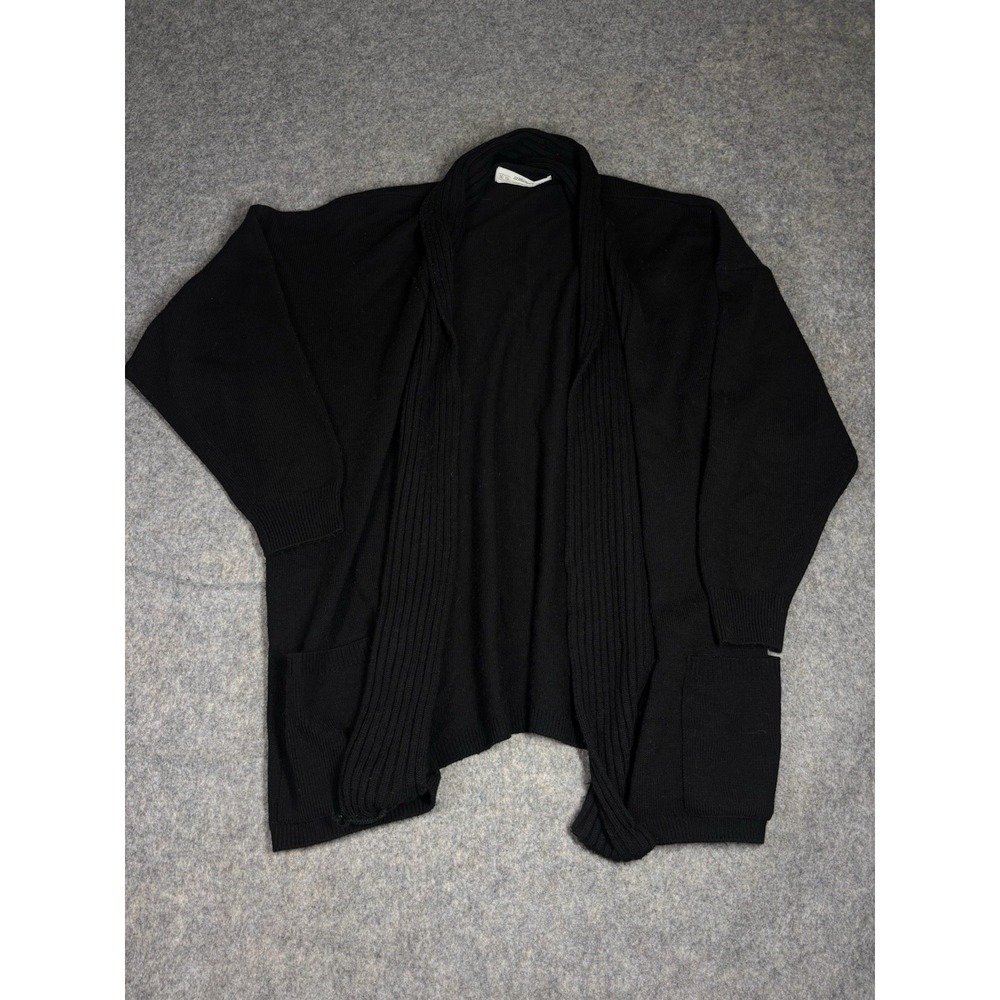 ST MICHAEL Women 12/14 EU 44/48 Shawl Cardigan Sweater Brown British Wool Blend